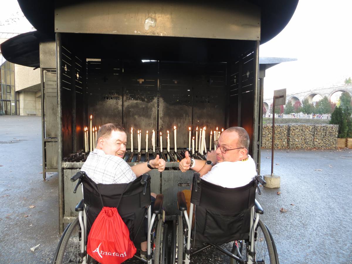 Cliënten naar Lourdes